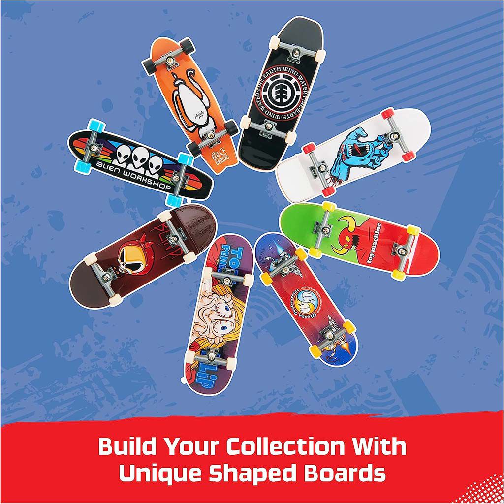 Tech Deck: 25. Jubiläumspaket mit 8 Skateboards und exklusiver Figur - Spin Master