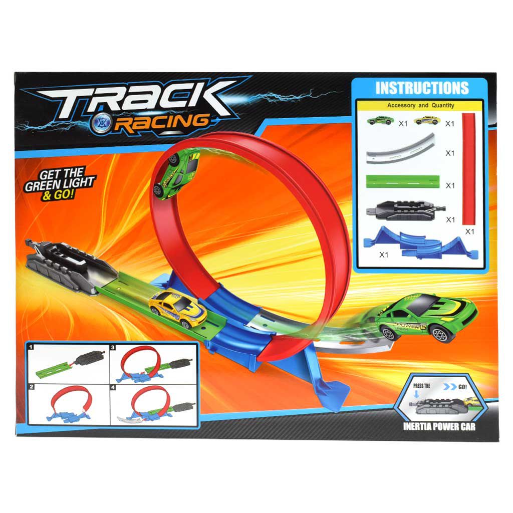 Track Racing Rennstrecke mit 360° Super-Looping und 2 Autos