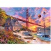 Wood Craft: Sonnenuntergang an der Golden Gate Holzpuzzle 1000 Teile - Trefl